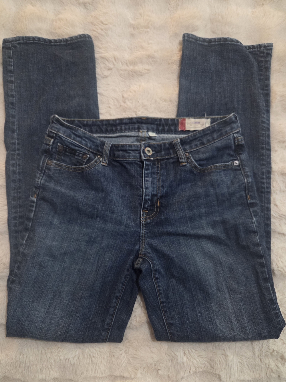 GAP Women's Dark Blue Straight Leg Jeans Size 4R